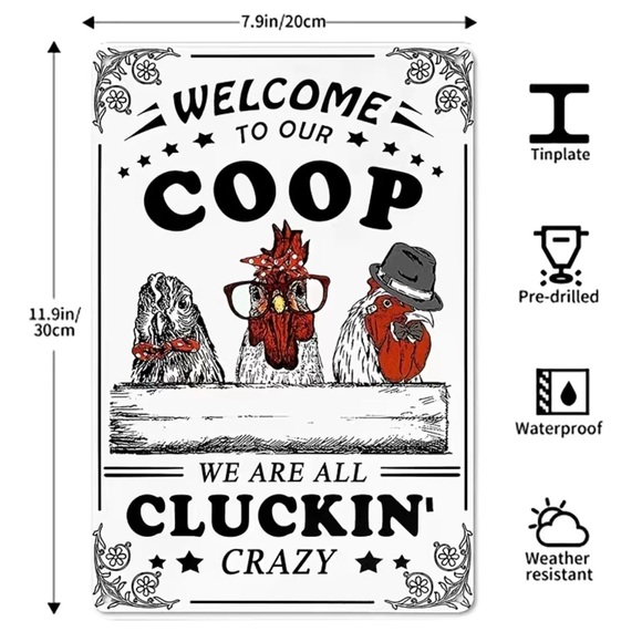 Funny Chicken Sign - Picture 2 of 7